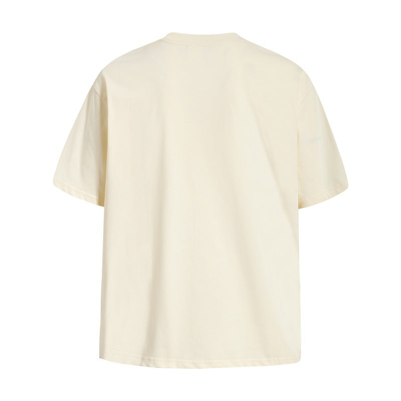 Fruit pear printed casual short sleeved shirt