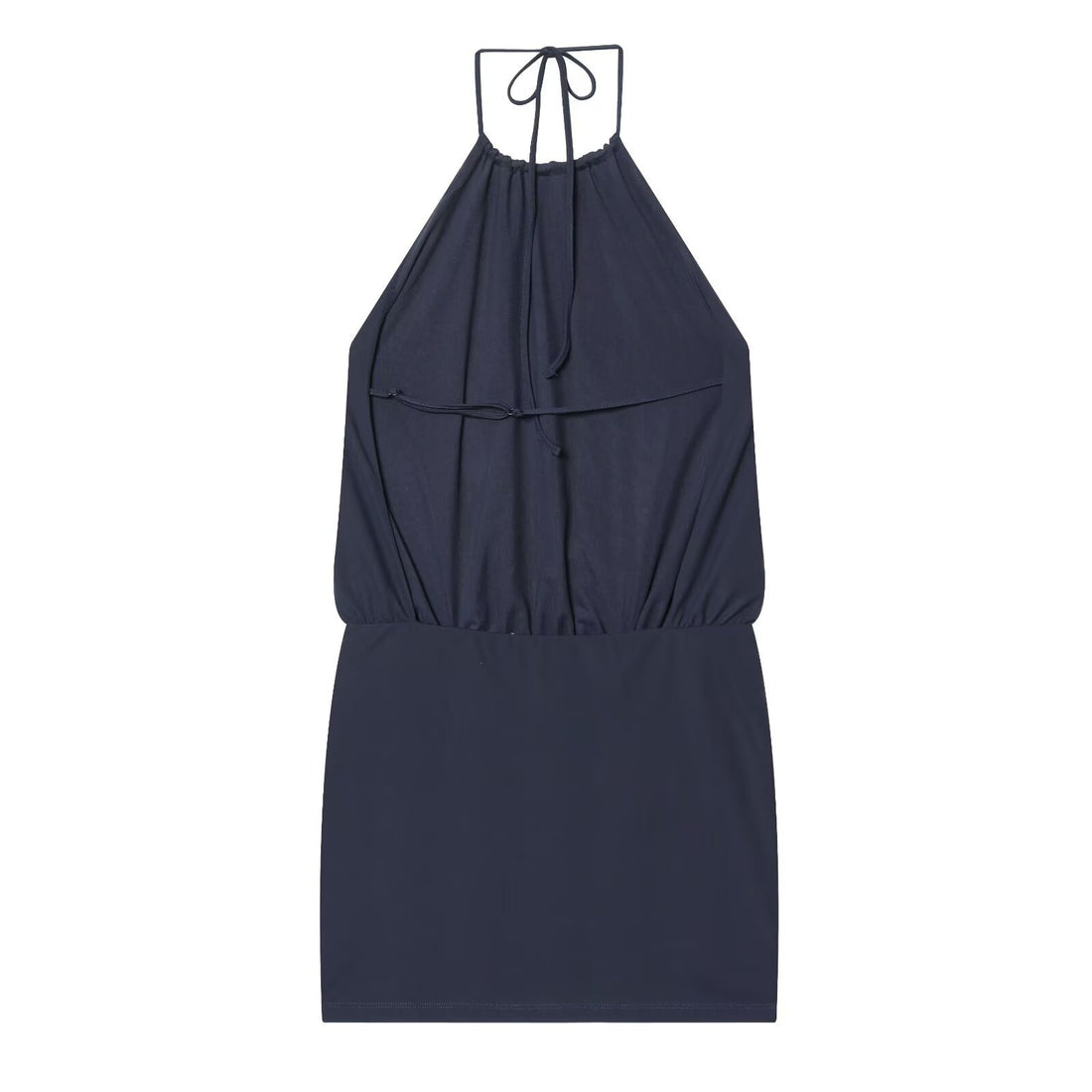 Spicy girl hanging neck collar dress