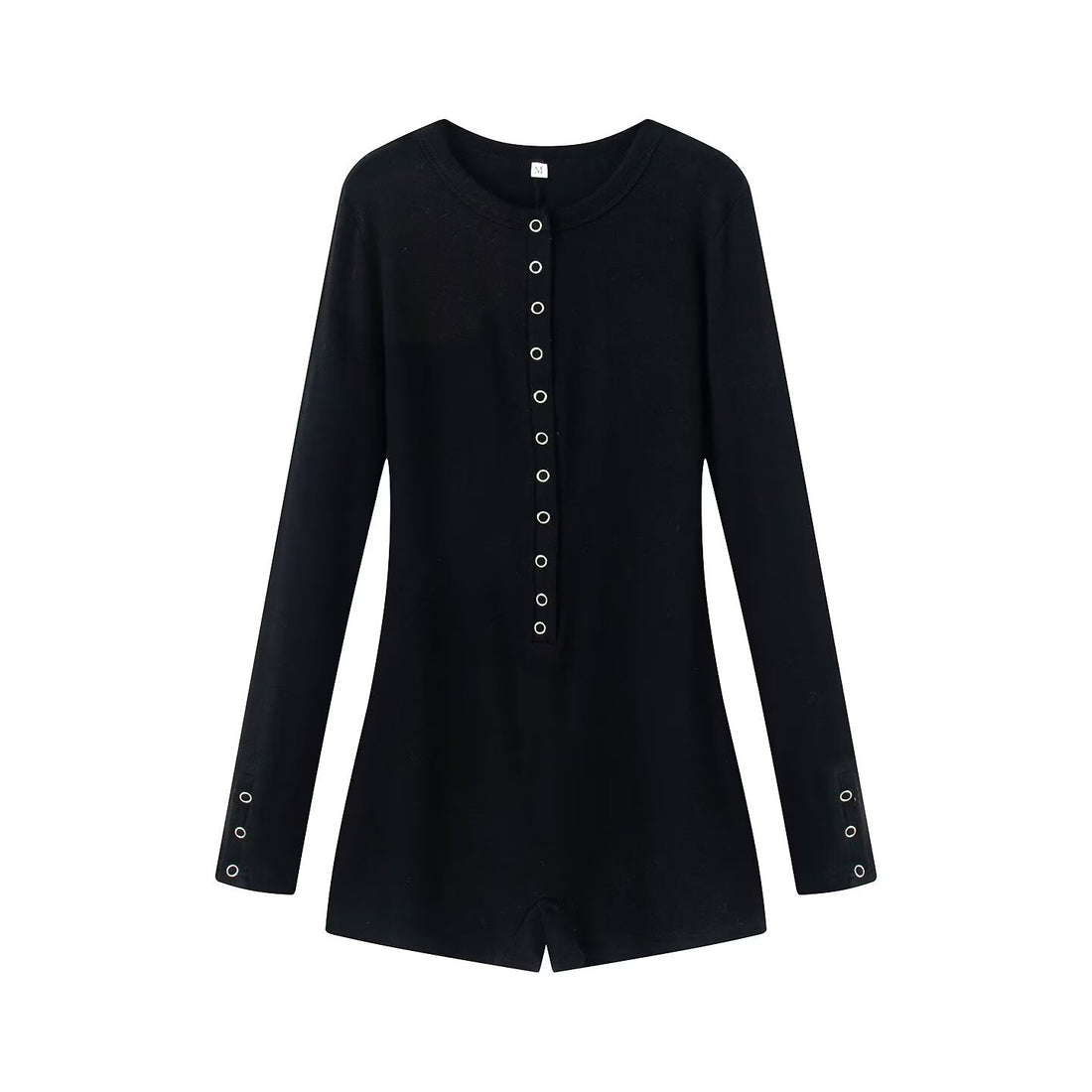 French stretch slim fitting jumpsuit for women